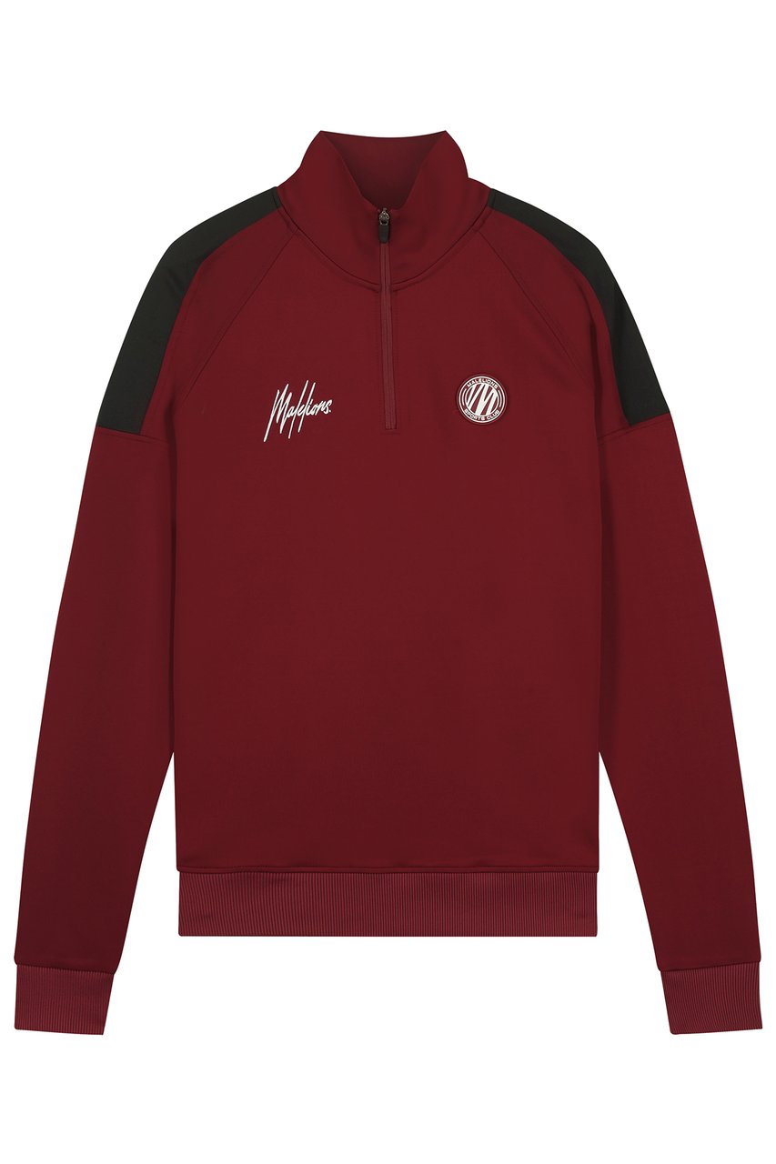 Malelions Sport Striker Quarterzip - Bordeaux Rood