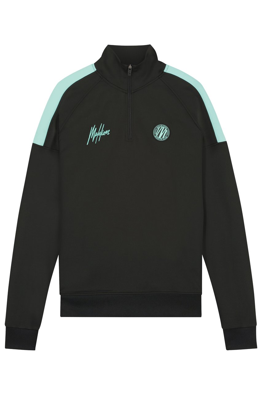 Malelions Sport Striker Quarterzip - Black Zwart