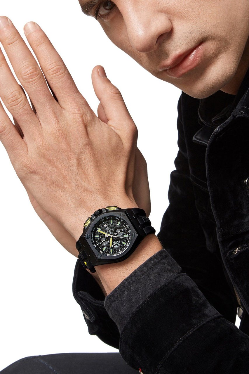 Philipp Plein PWGAA0221 Plein Extreme horloge 44 mm Zwart