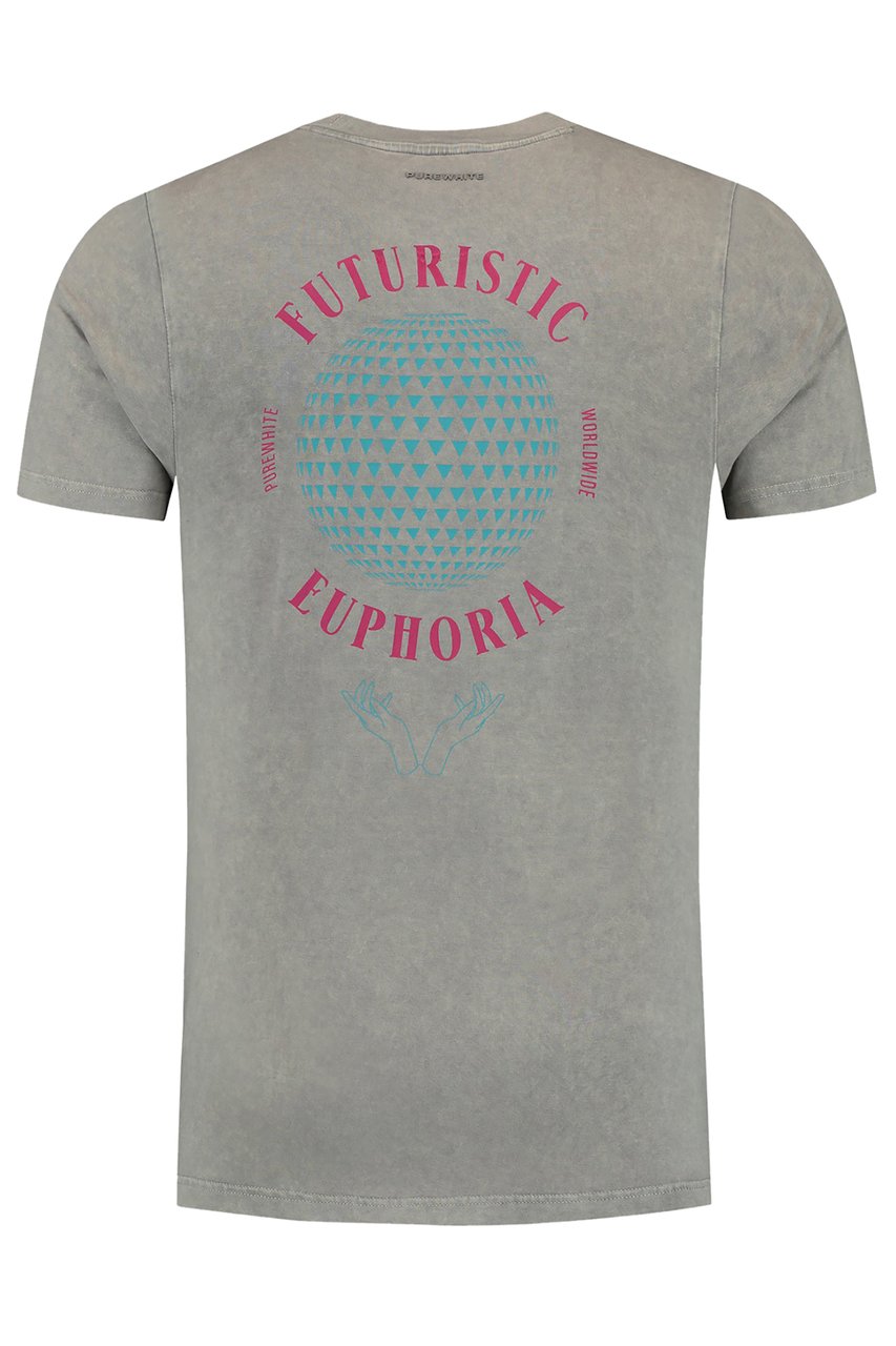 Purewhite Futuristic Euphoria T-shirt Taupe