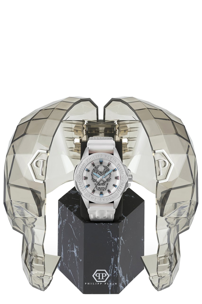 Philipp Plein PWAAA1521 The Skull horloge 44 mm Wit