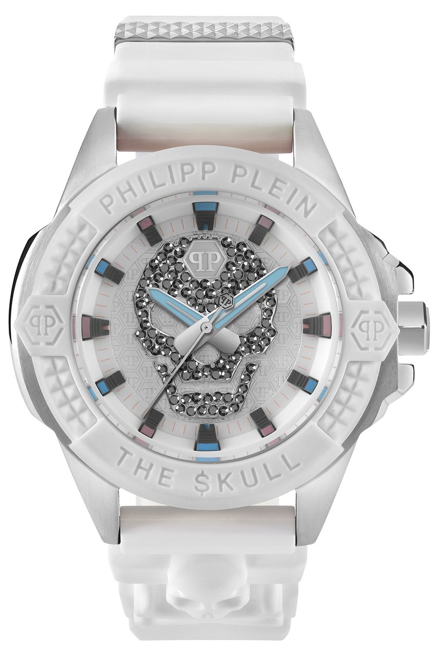Philipp Plein PWAAA1521 The Skull horloge 44 mm Wit