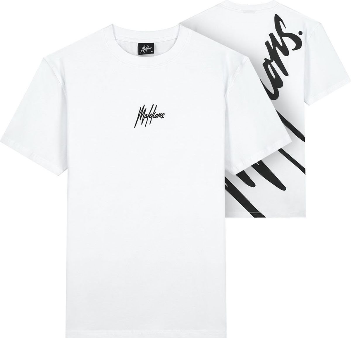 Malelions Oversized Shirt - White/Black Wit