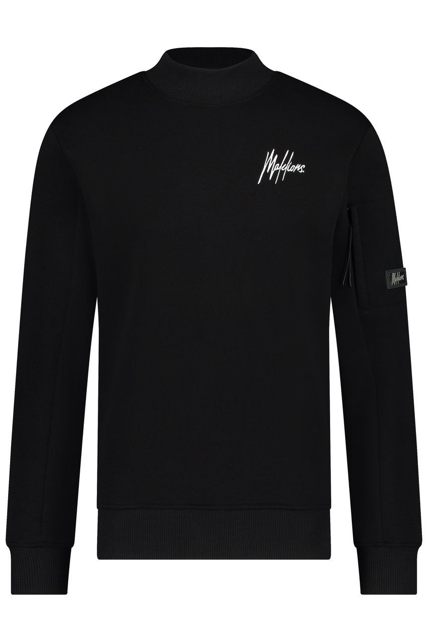 Malelions Turtle Crewneck - Black Zwart