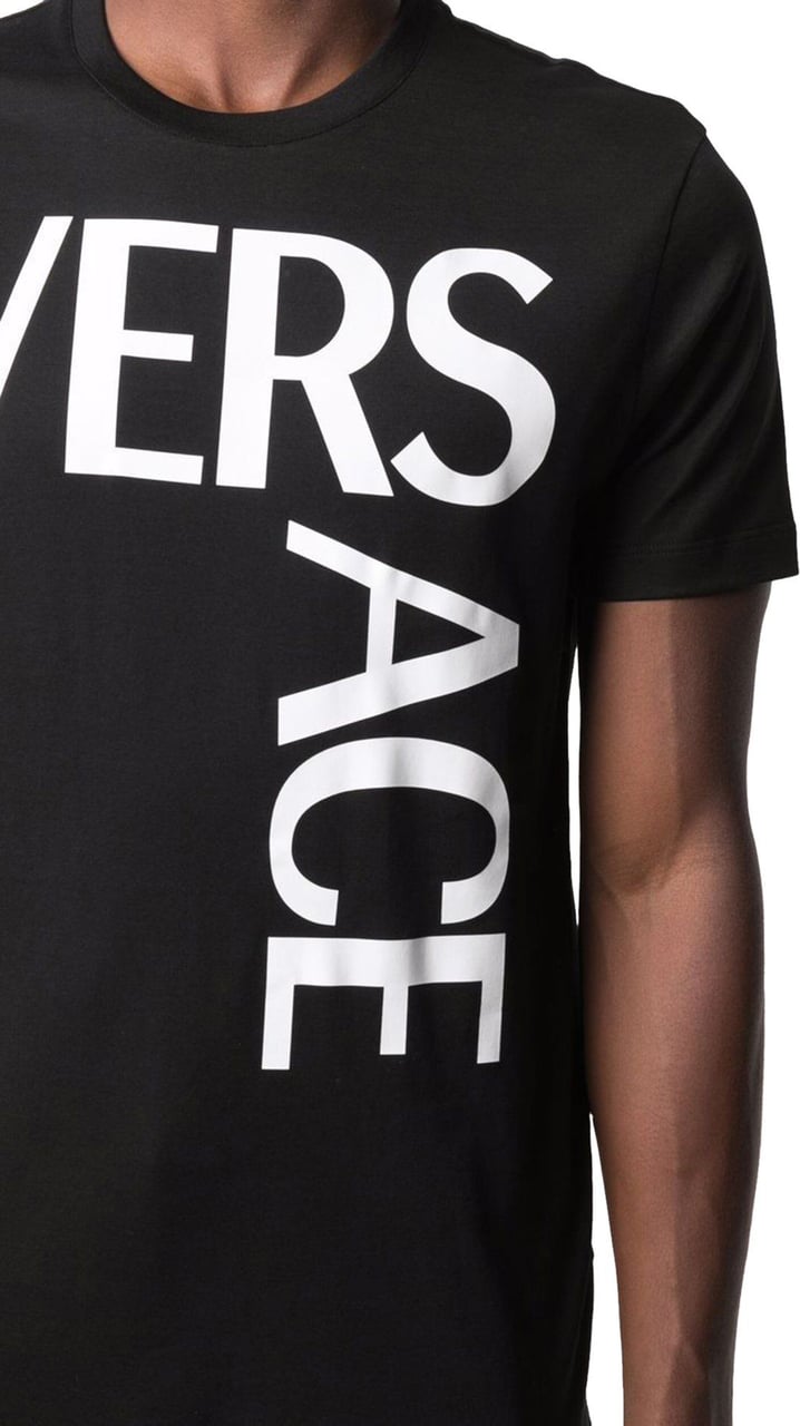 Versace T-shirts and Polos Black Black Zwart