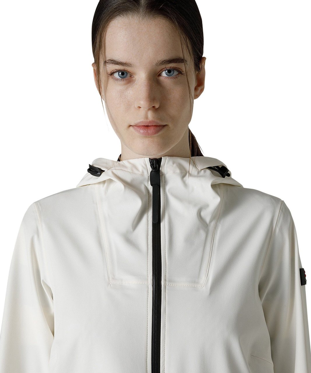 Peuterey Swallow tail parka in stretch nylon Wit