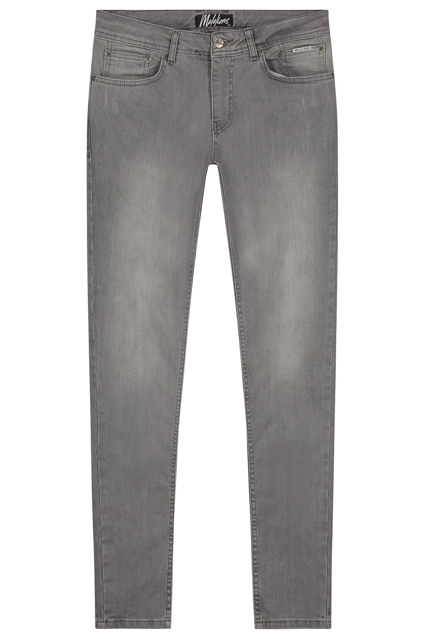 Malelions Men Split Jeans - Grey Grijs