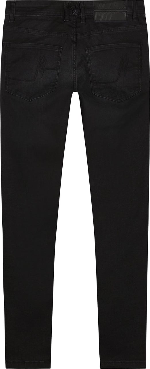 Malelions Men Split Jeans - Black Zwart