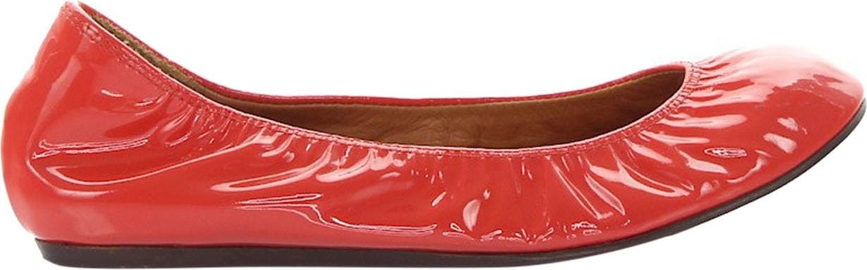 Lanvin Ballet Pumps Patent Leather Red Pina Rood