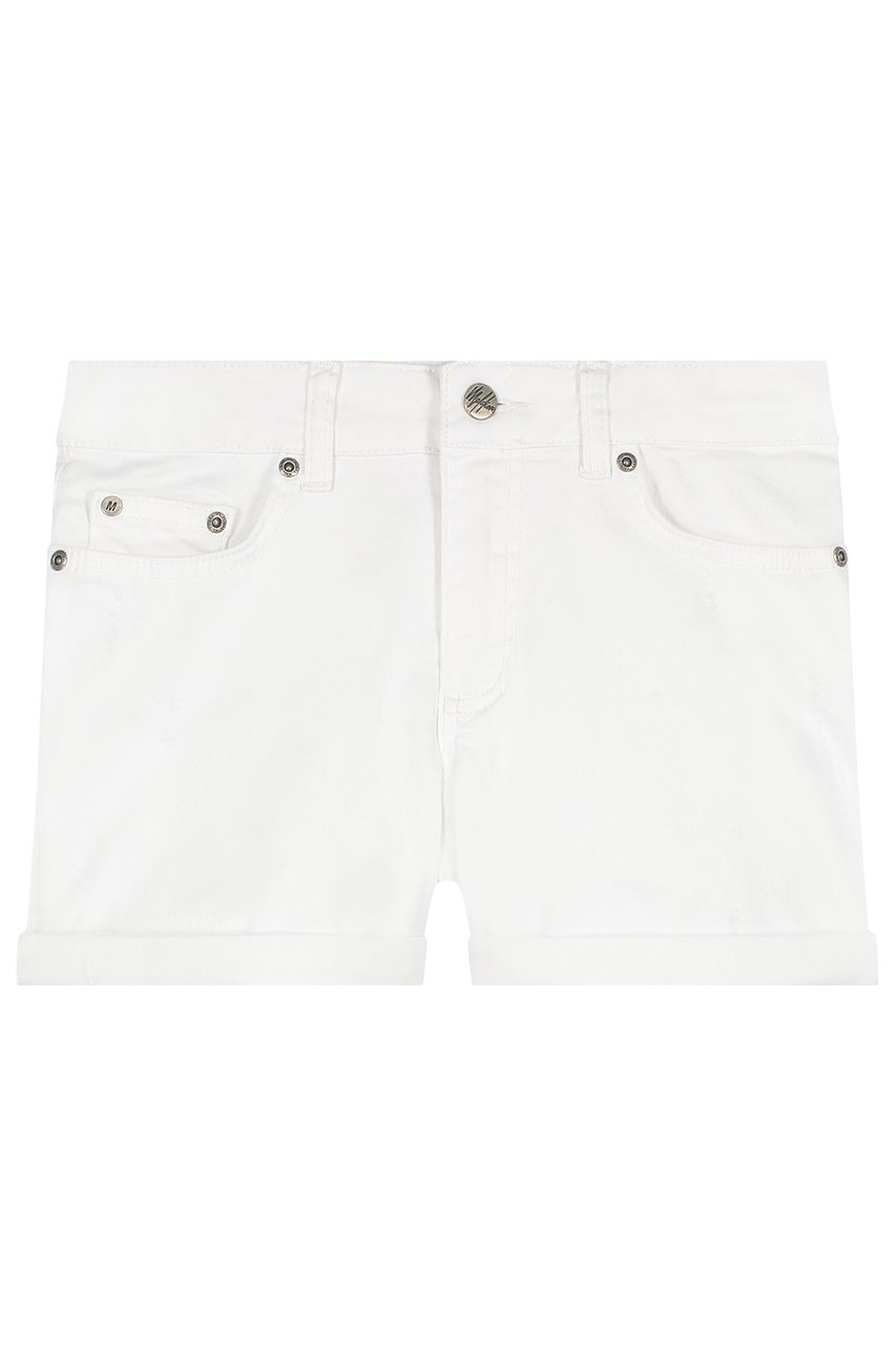 Malelions Women Zoey Denim Short - White Wit