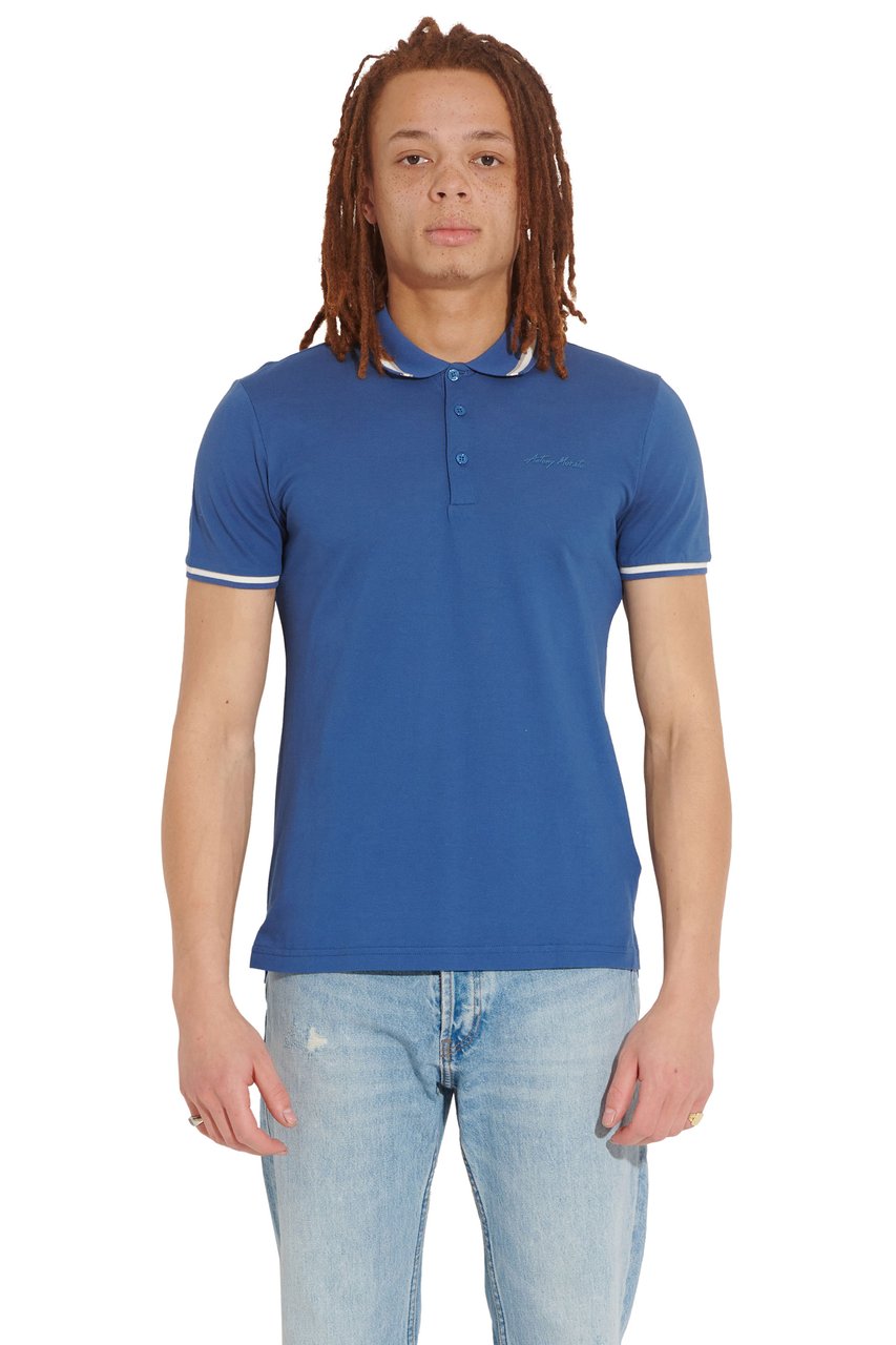 Antony Morato Polo Darkiris Blauw