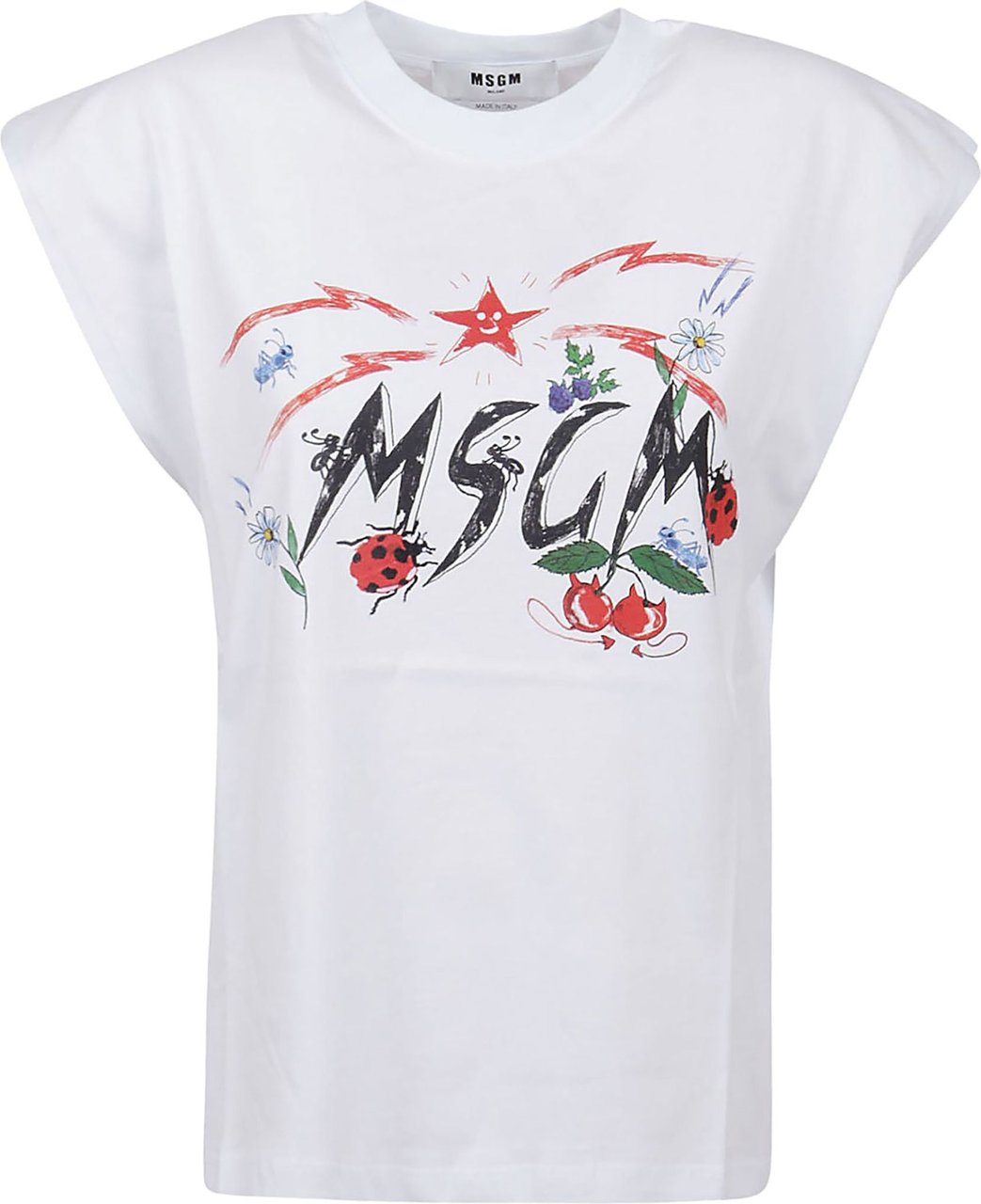 MSGM T-Shirt Wit