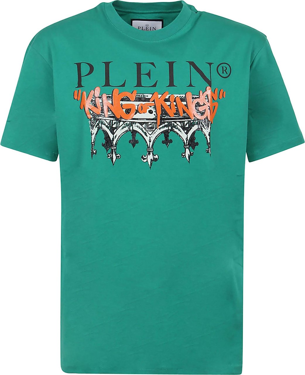 Philipp Plein T-Shirt Round Neck Ss King Groen