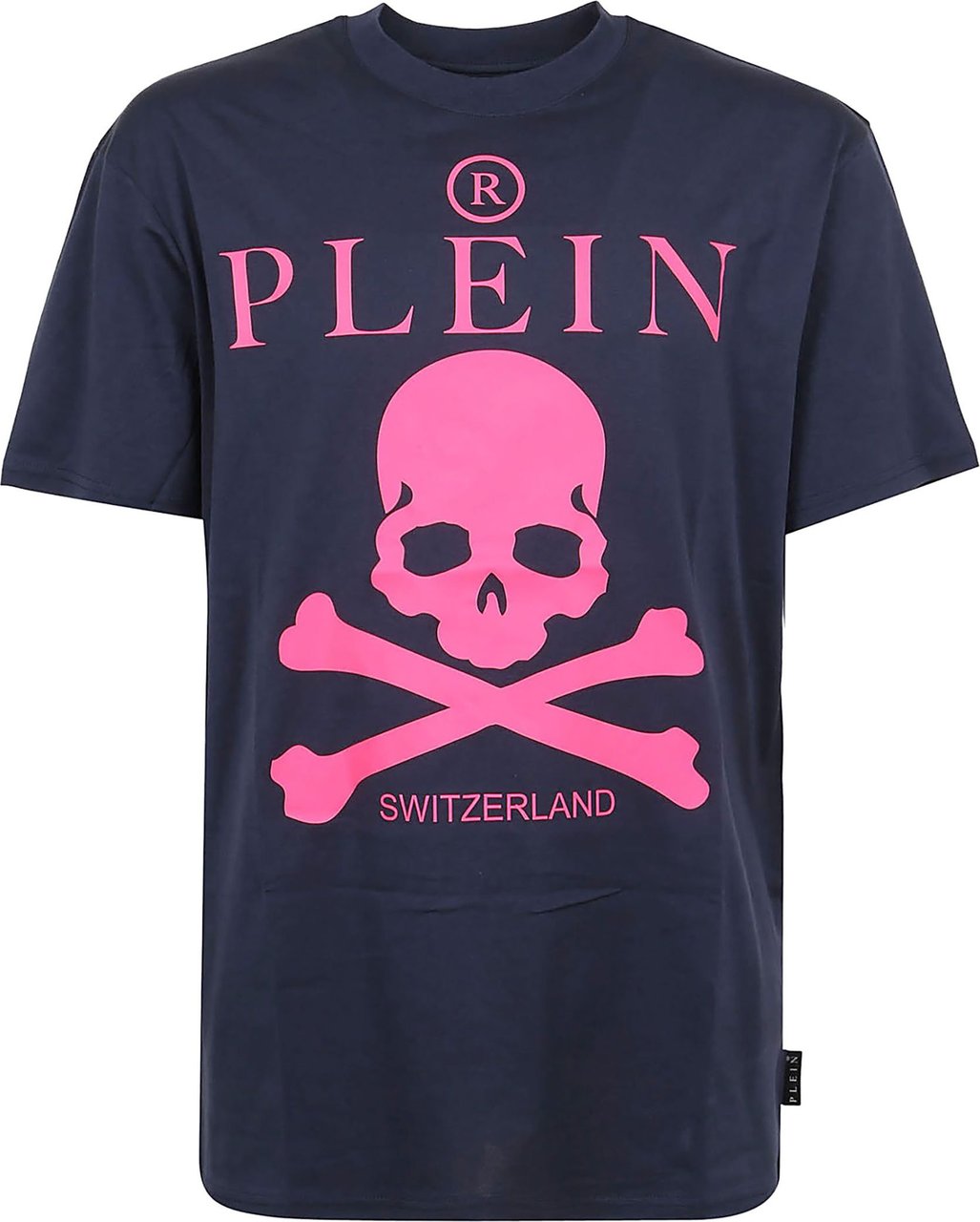 Philipp Plein T-Shirt Round Neck Ss Skull Blauw