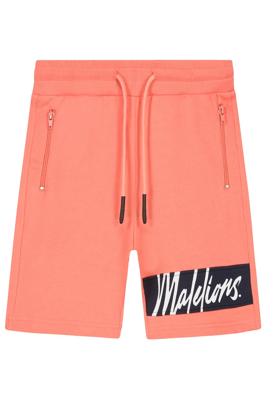 Malelions Junior Captain Short - Peach/Navy Oranje