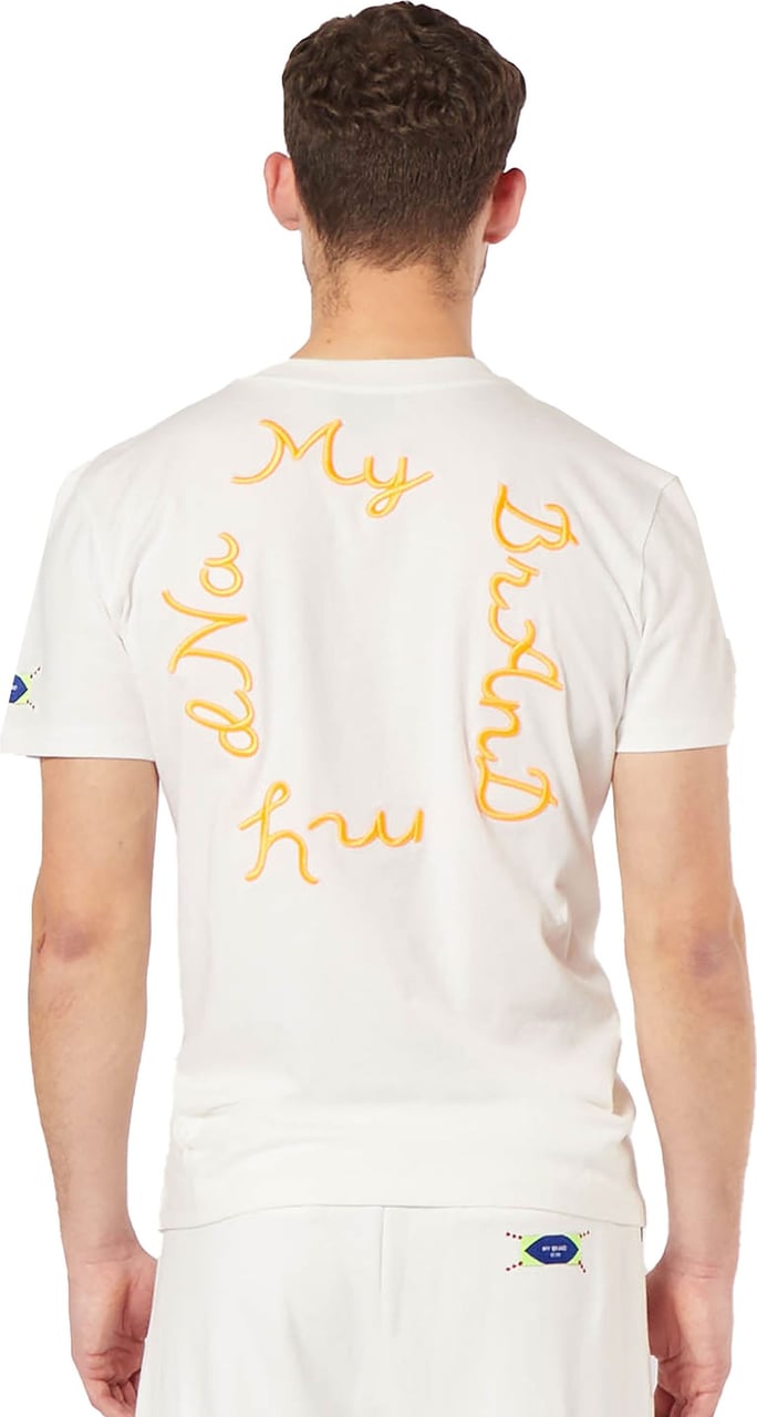 My Brand Dna Flowers T-Shirt Wit
