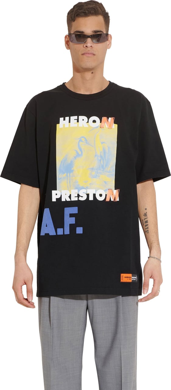 Heron Preston graphic-print cotton T-shirt Zwart
