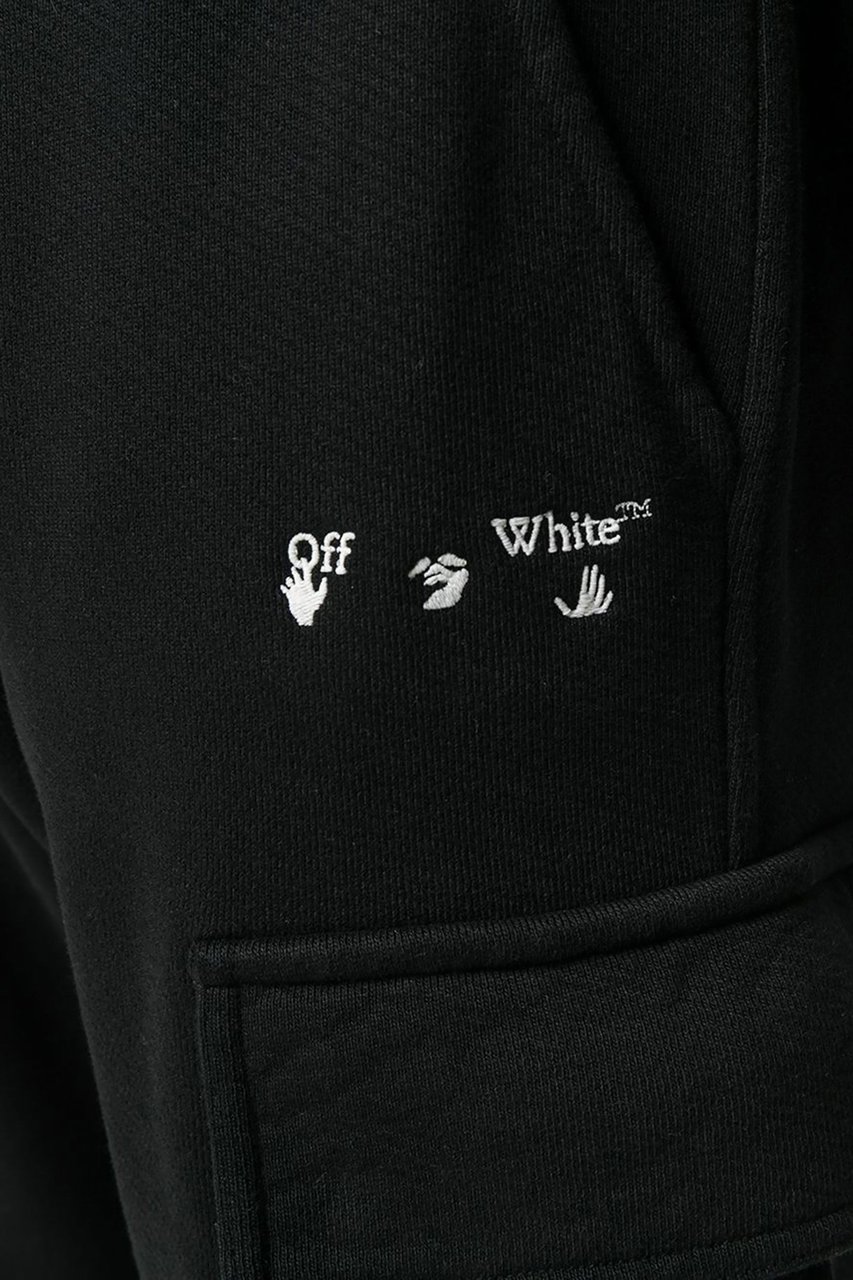 OFF-WHITE New Logo cargo-style track pants Zwart
