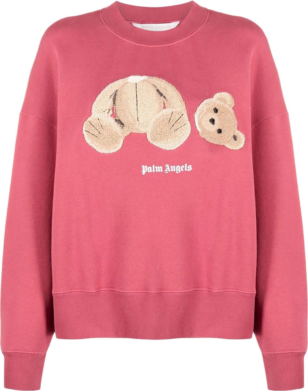 Palm Angels Teddy Bear cotton sweatshirt Roze