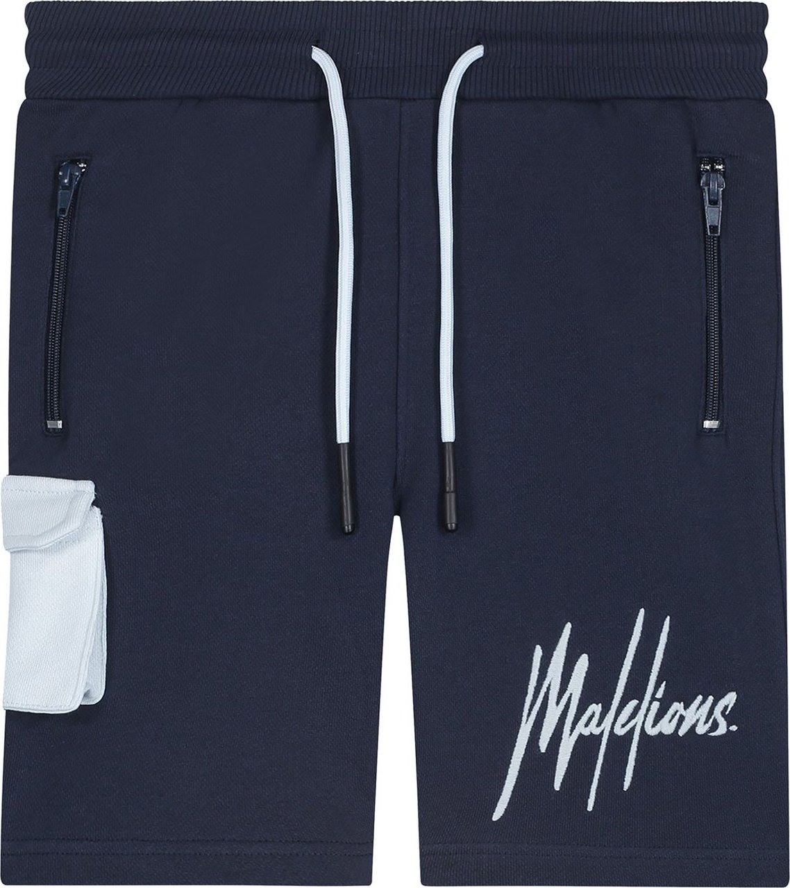 Malelions Junior Pocket Short - Navy/Blue Blauw