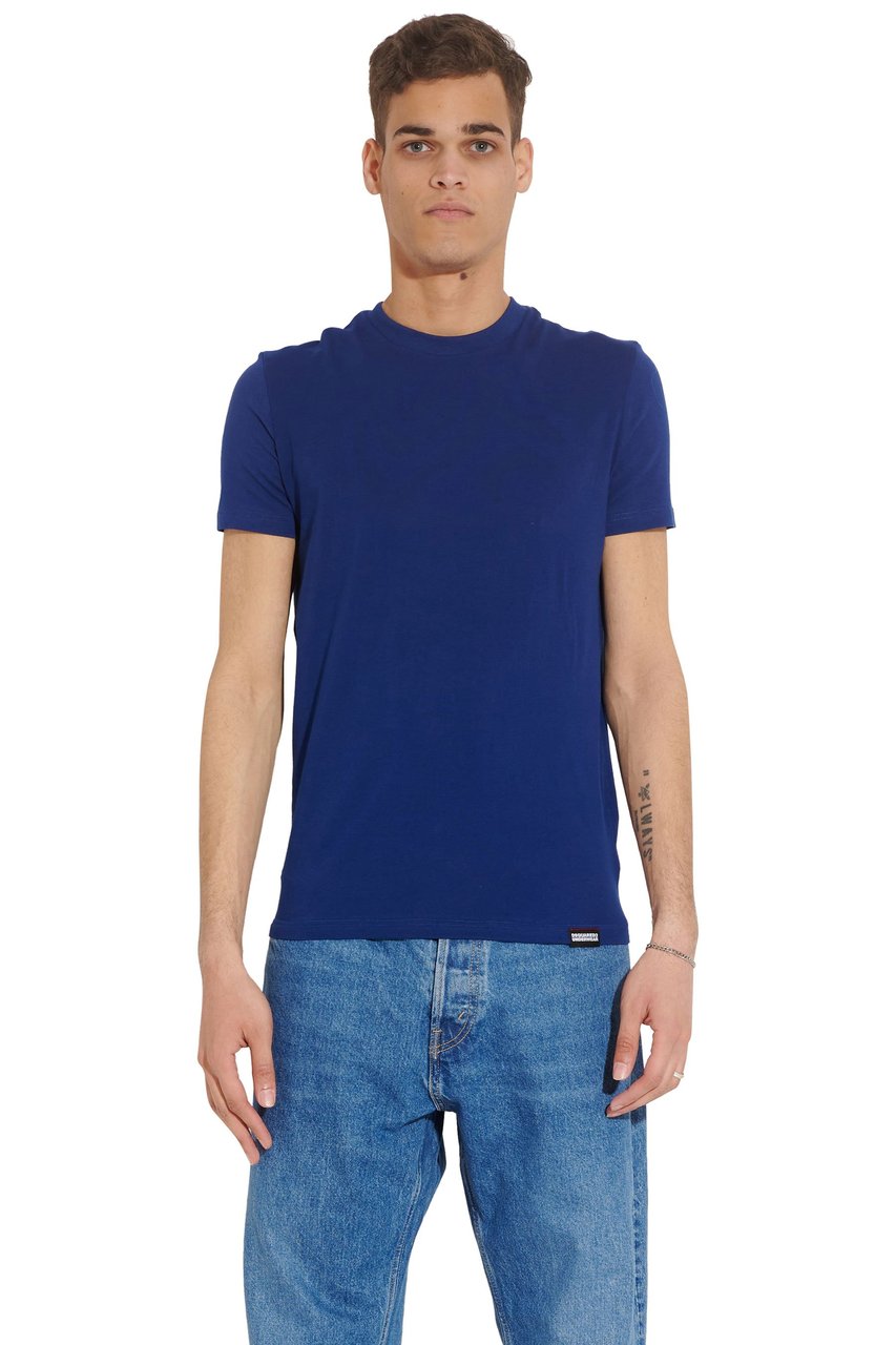 Dsquared2 Round Neck T-shirt blauw Blauw