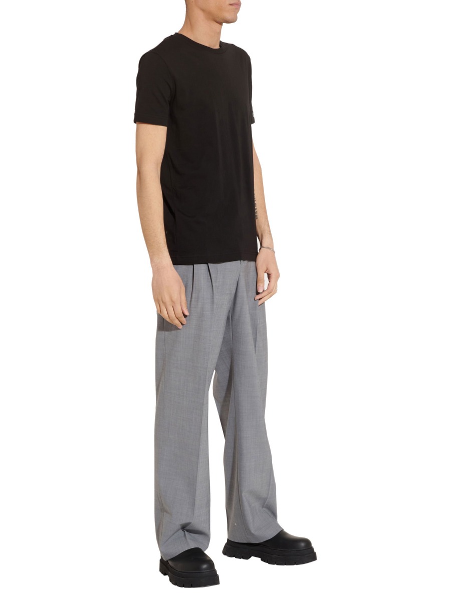Dsquared2 Round Neck T-shirt Zwart Wit Zwart