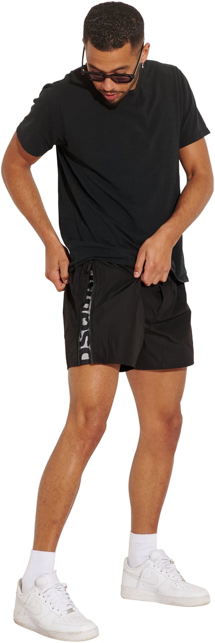 Dsquared2 Boxer Midi Beach zip Zwart