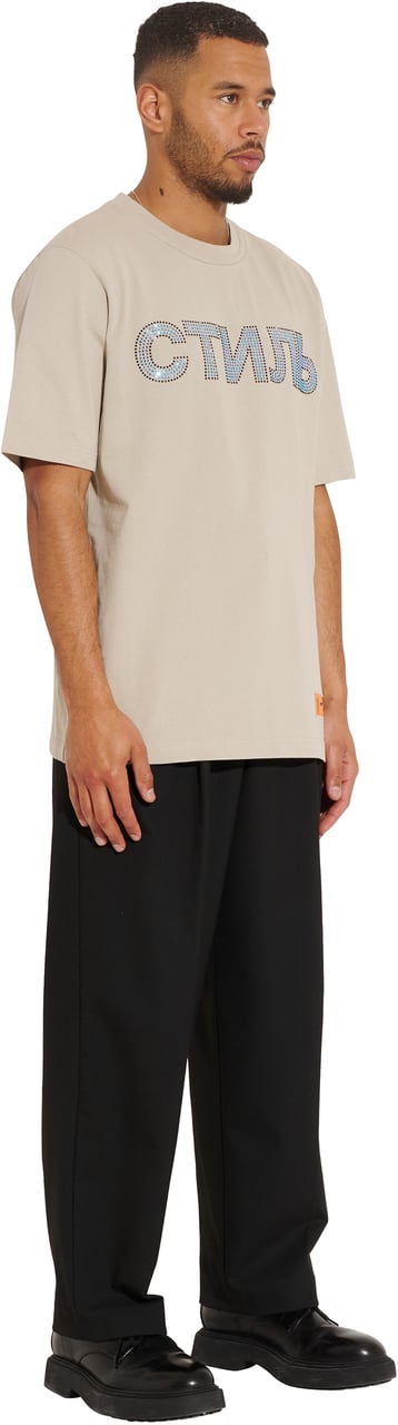 Heron Preston ss tee strass grey cobalt Beige