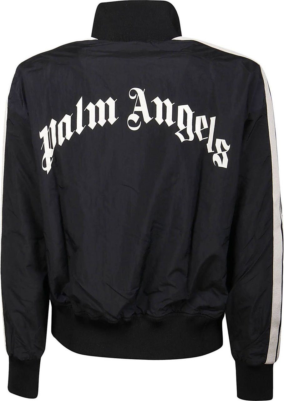 Palm Angels logo-print track jacket Zwart