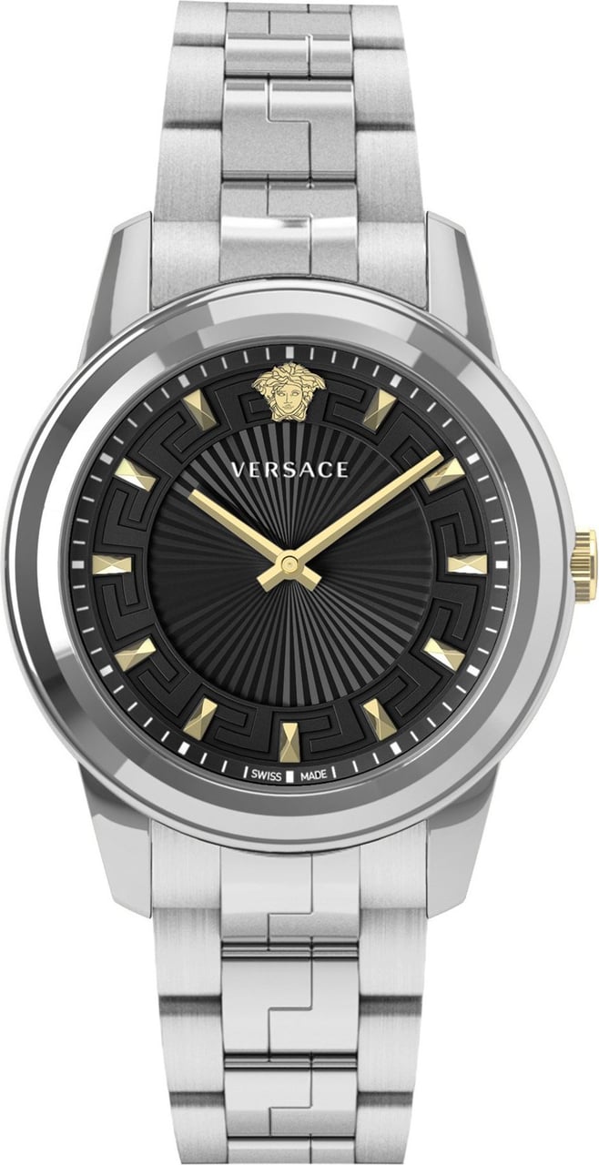 Versace VEPX01121 Greca dames horloge 38 mm Zwart