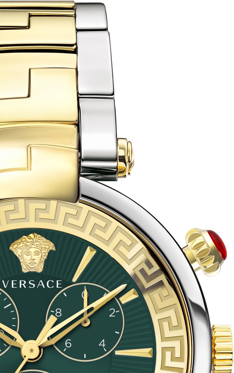 Versace VE2M00521 Revive heren horloge 41 mm Groen