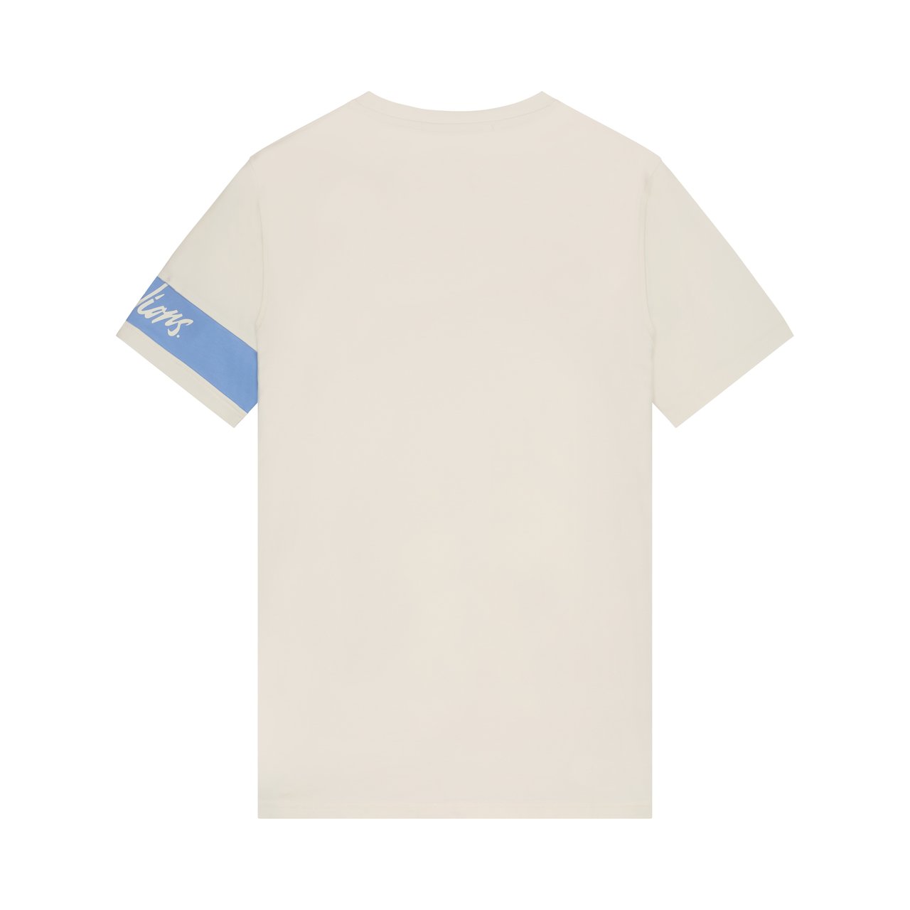Malelions Captain T-Shirt - Off-White/Blue Wit