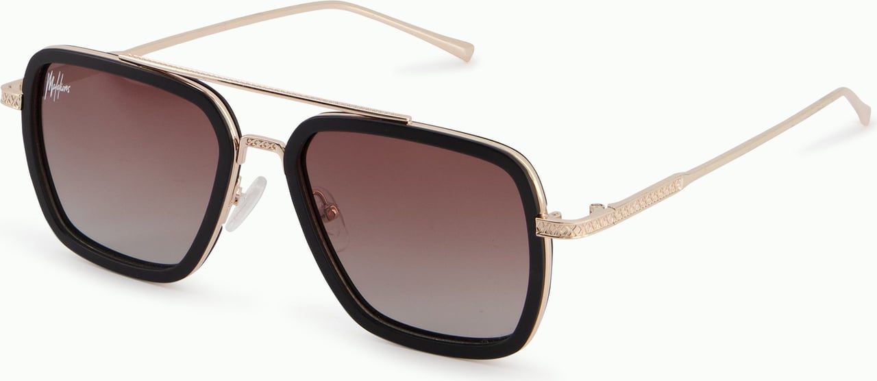 Malelions Abstract Sunglasses - Gold Goud