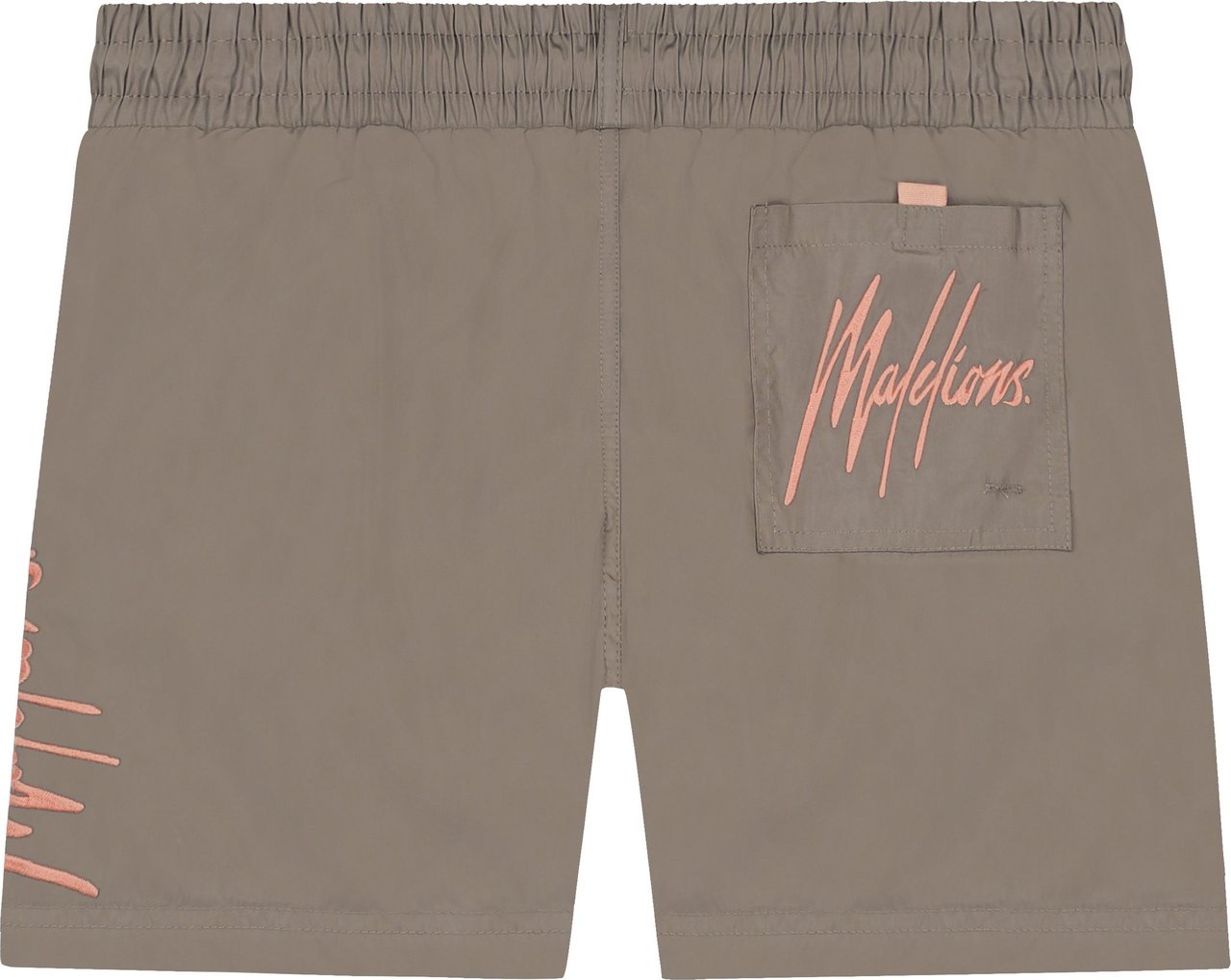 Malelions Signature Swimshort - Taupe/Peach Taupe