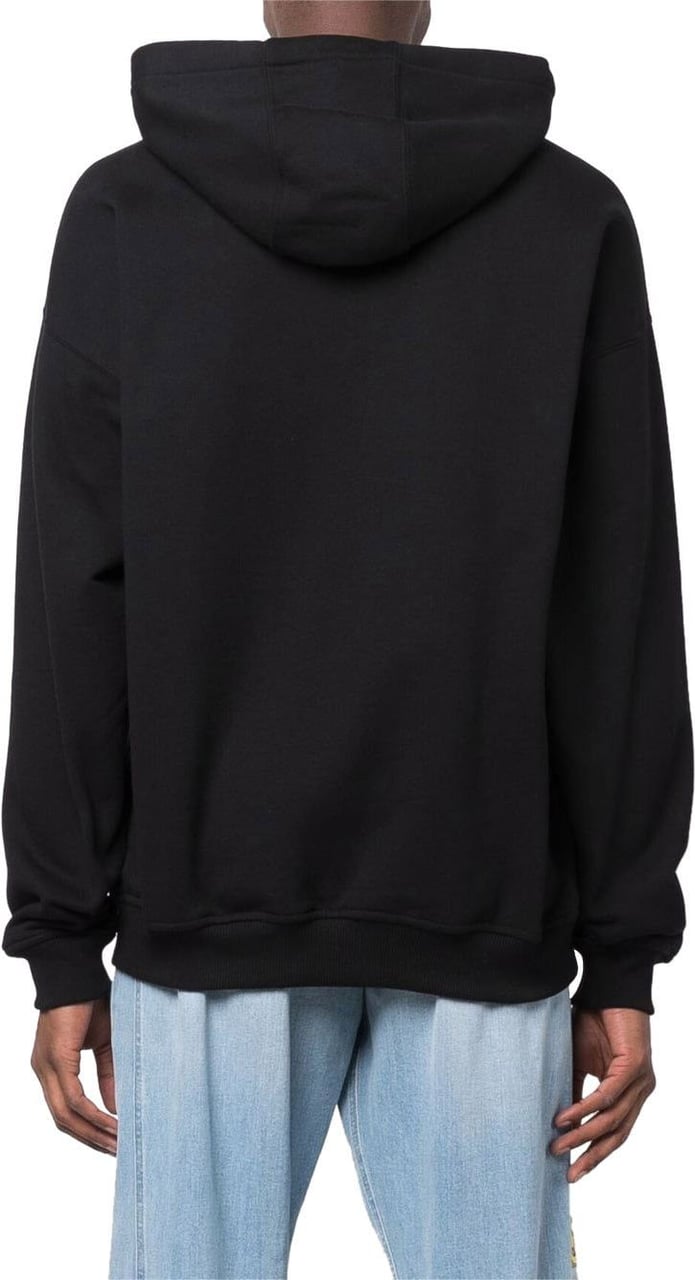 Versace Versace Hooded Patch Sweatshirt Zwart