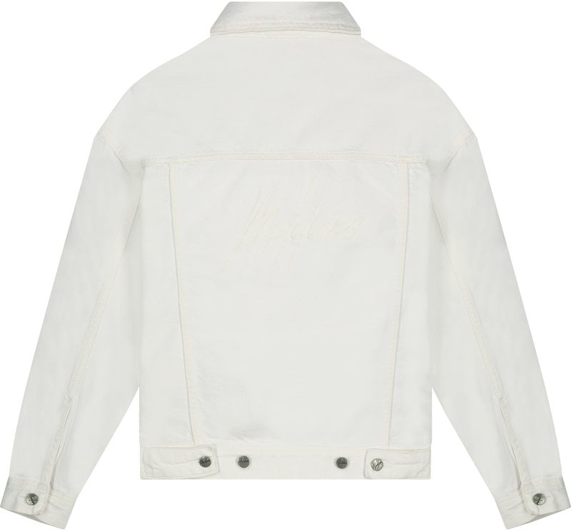 Malelions Women Harly Denim Jacket - White Wit