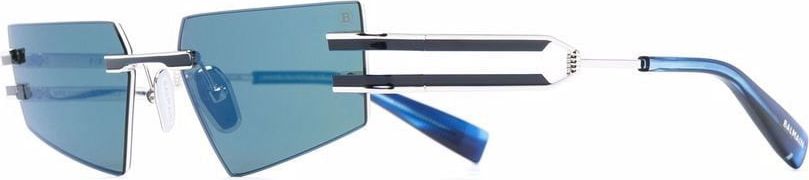 Balmain Geometric double-arm sunglasses Blauw