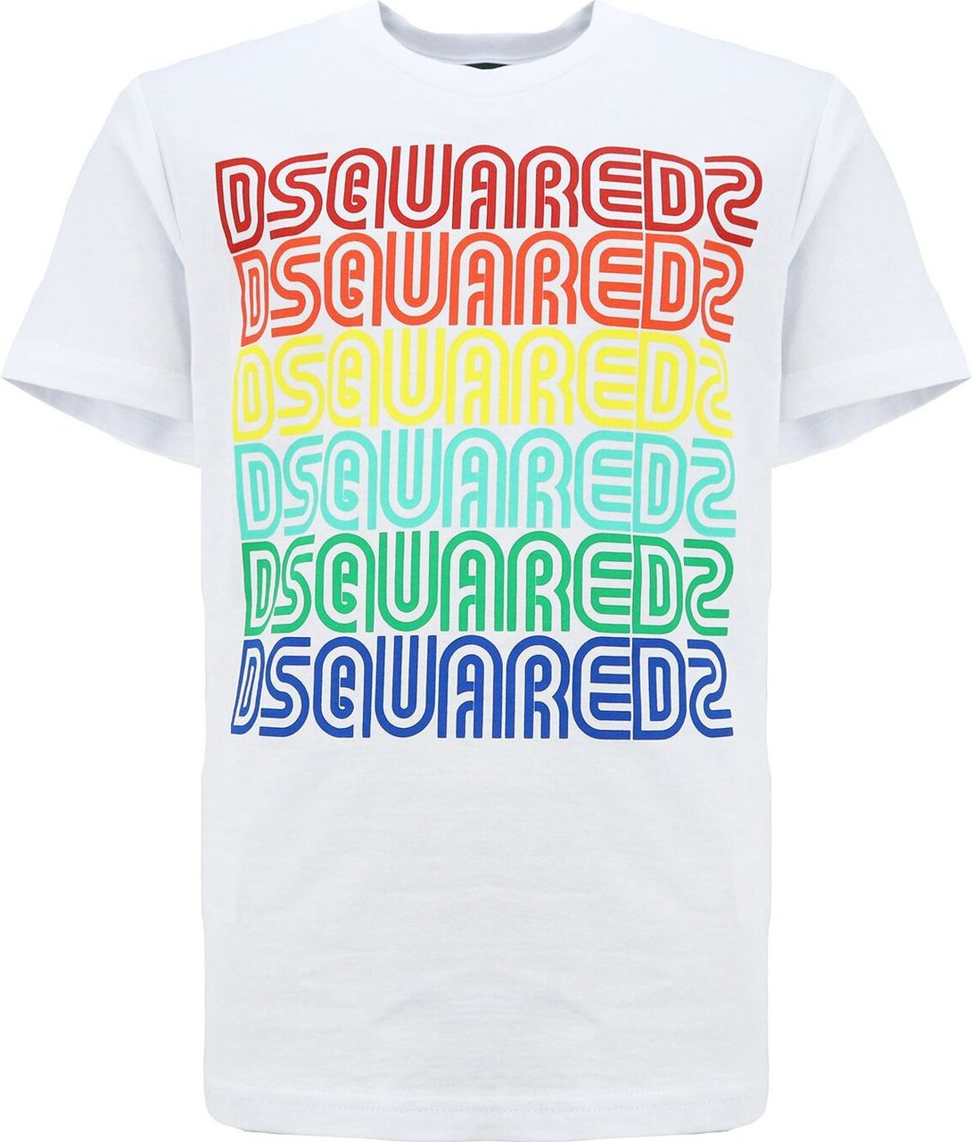 Dsquared2 Shirt Wit Relax Fit Wit