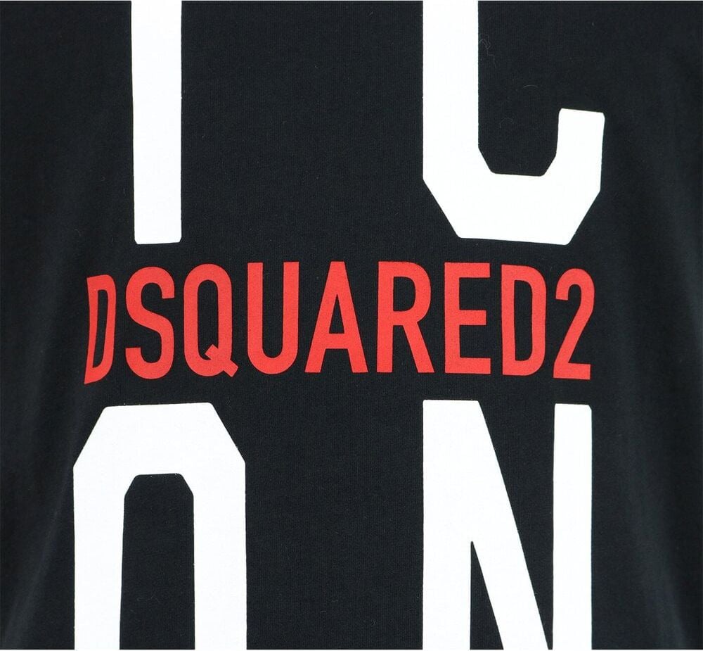 Dsquared2 Icon Shirt Zwart Relax Fit Zwart