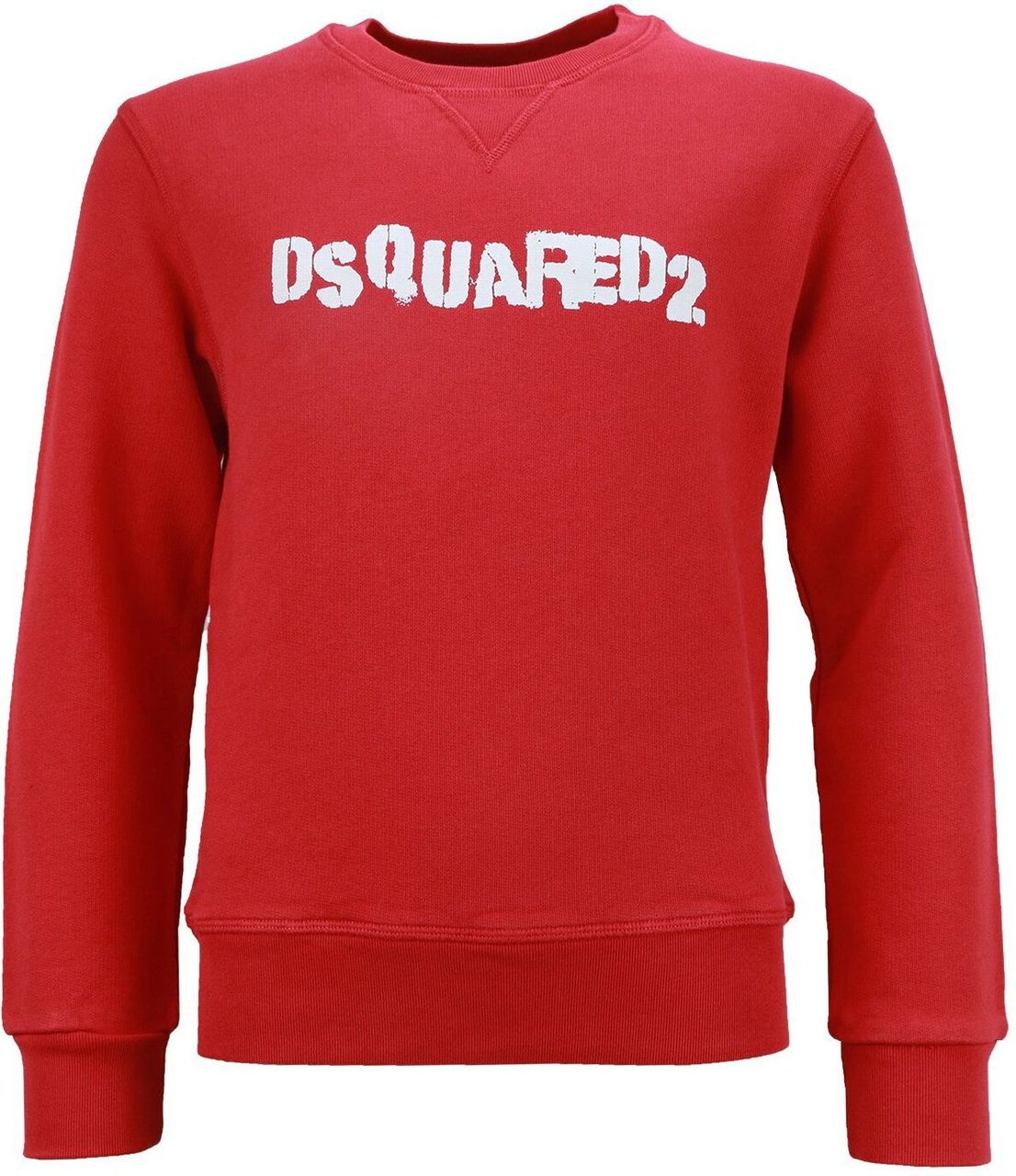 Dsquared2 Sweater Slimfit Rood Logo Wit Rood