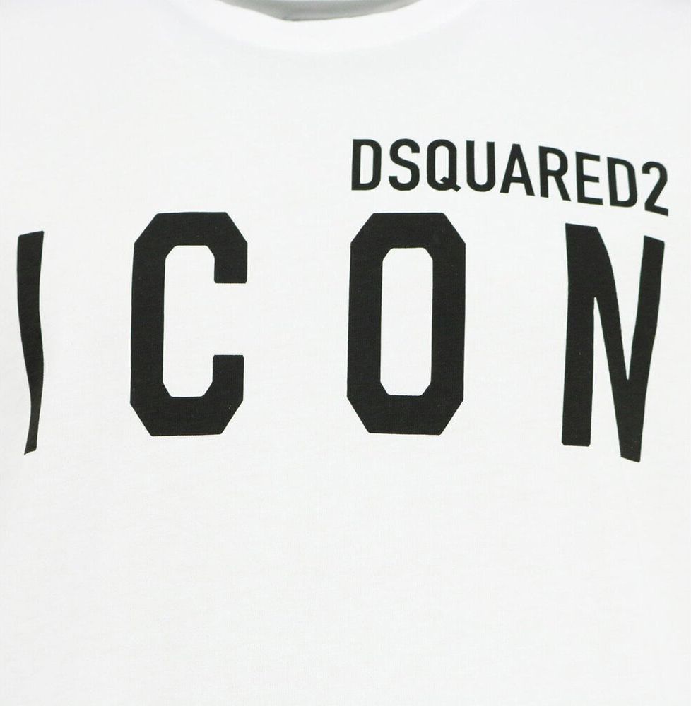 Dsquared2 Icon Shirt Wit Relax Fit Wit