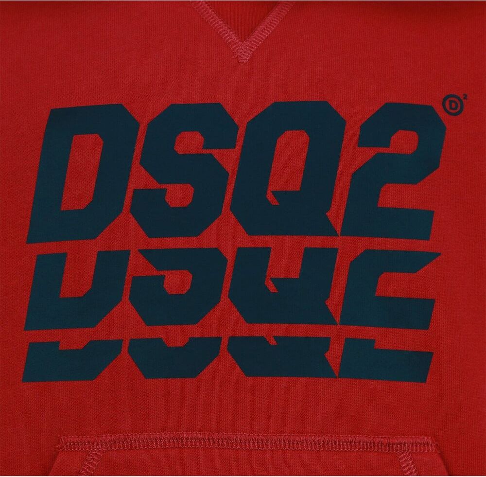 Dsquared2 Hoody Rood Relax Fit Rood