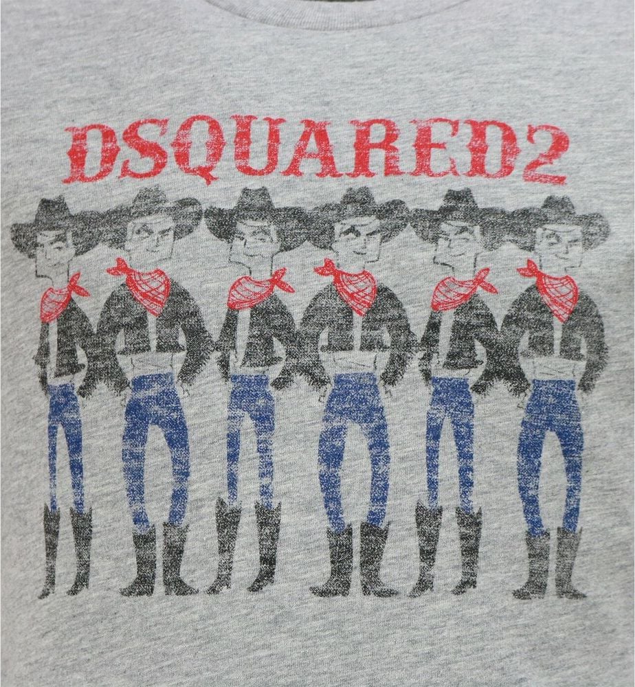 Dsquared2 Shirt Grijs Cowboys Grijs