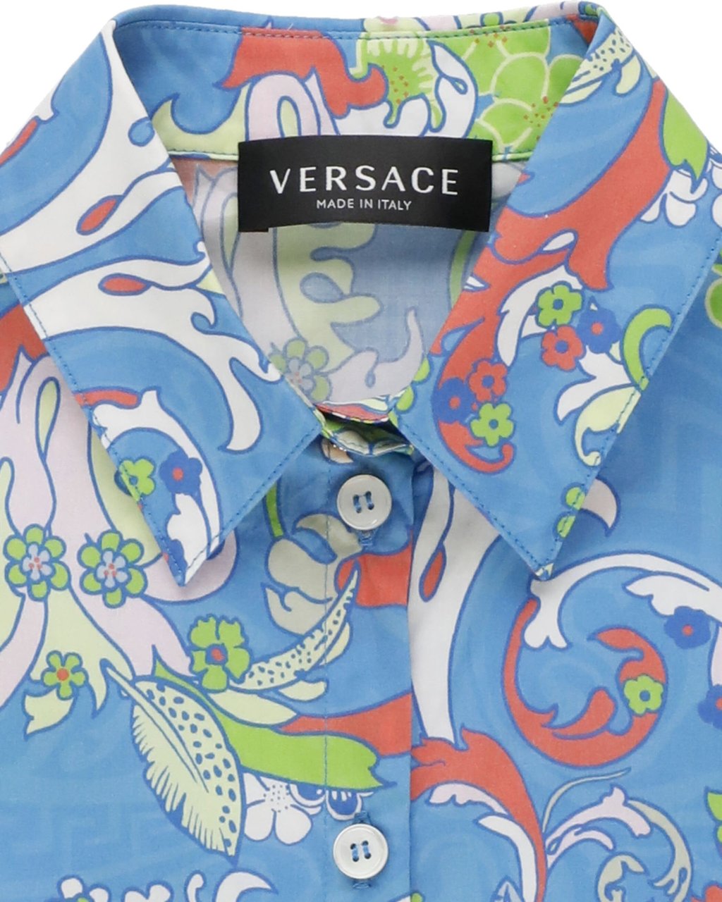 Versace Shirts Multicolour Multicolour Blauw