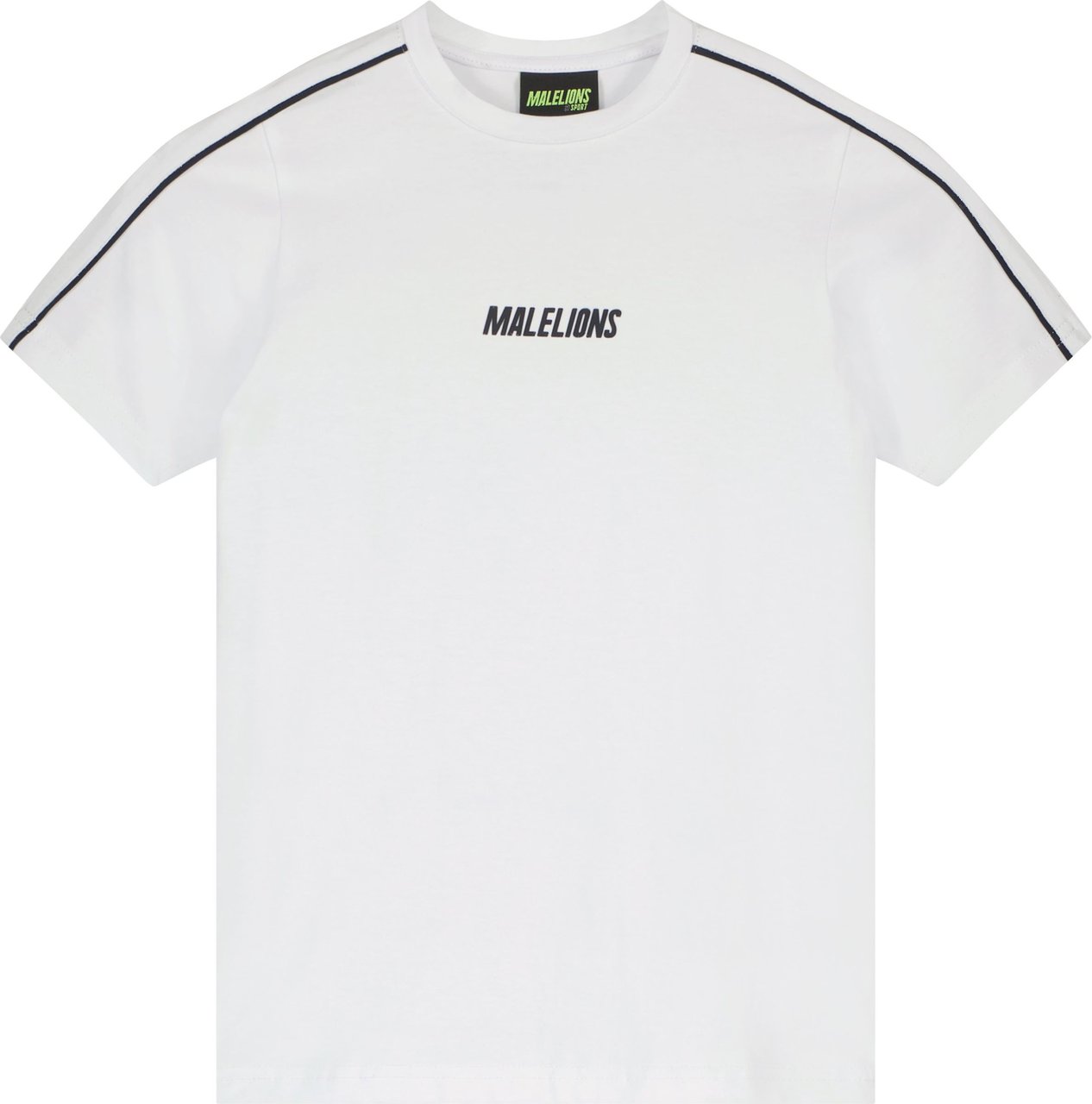 Malelions Coach T-Shirt- Navy/White Blauw