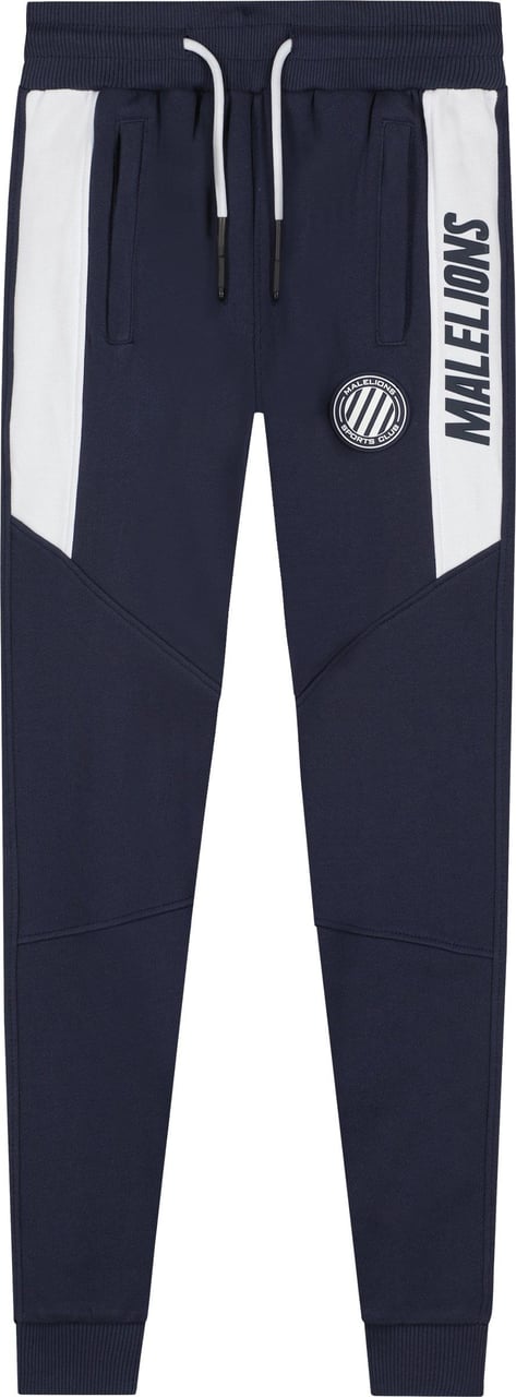 Malelions Coach Trackpants- Navy/White Blauw