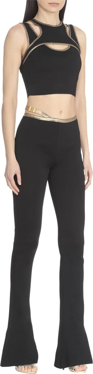 Balmain Trousers Noir/or Zwart