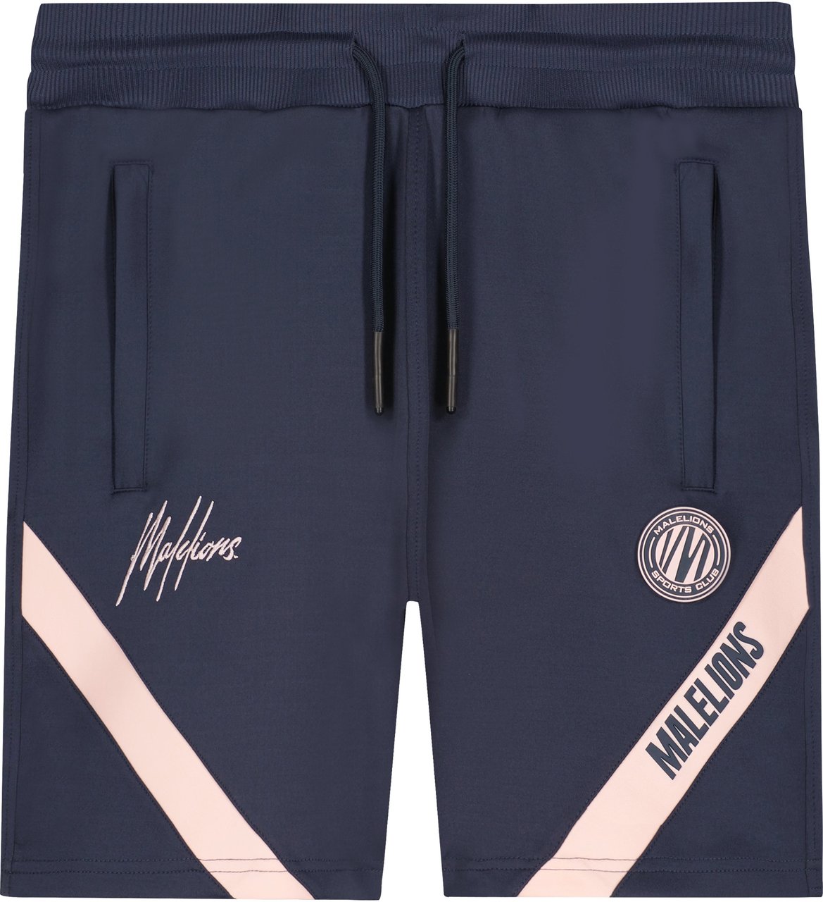 Malelions Sport Pre-Match Short - Navy/Pink Blauw