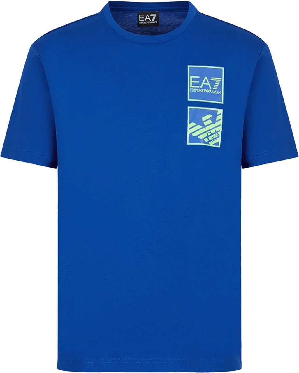 EA7 T-Shirt New Royal Blue Blauw