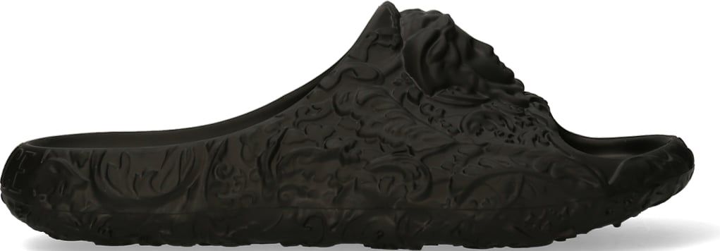 Versace Slippers zwart Zwart